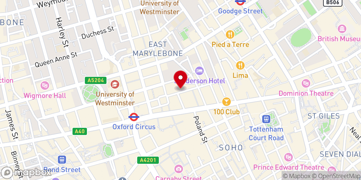 Map showing location of The Welsh Church of Central London