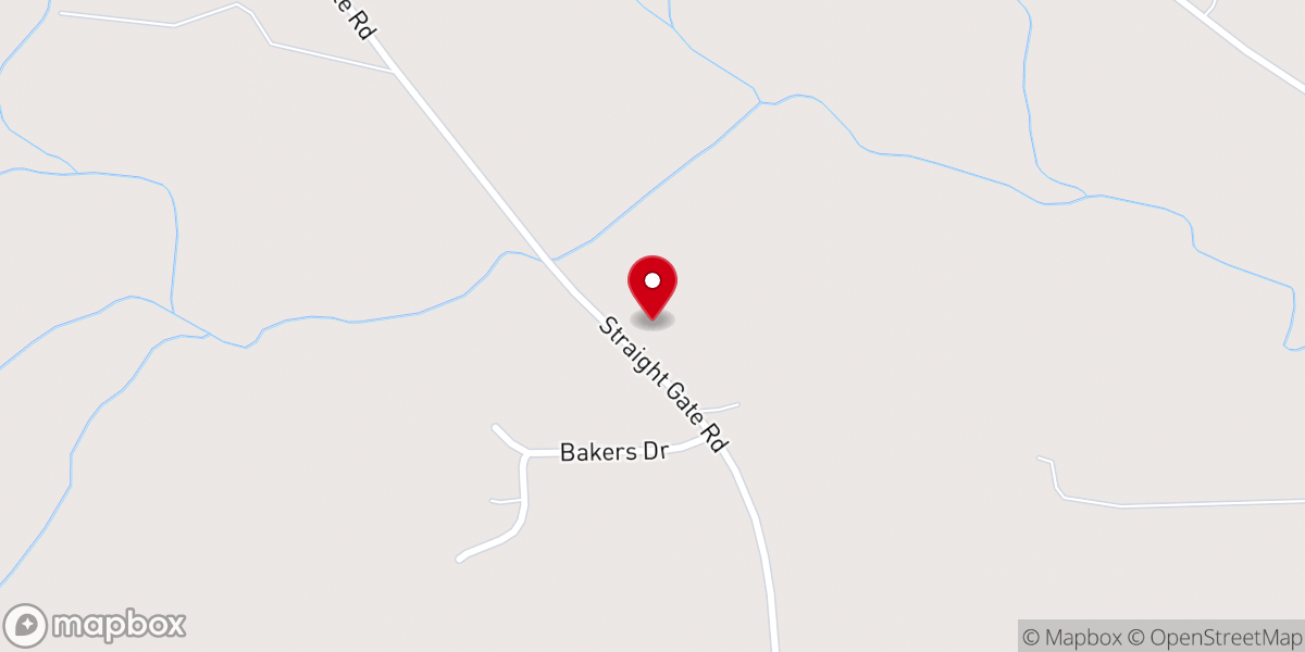 Map showing location of Mary's Chapel Holiness Church
