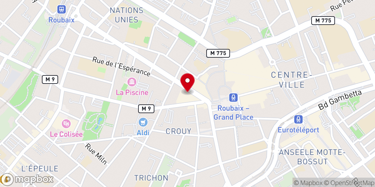 Map showing location of Centre de la parole Shekinah