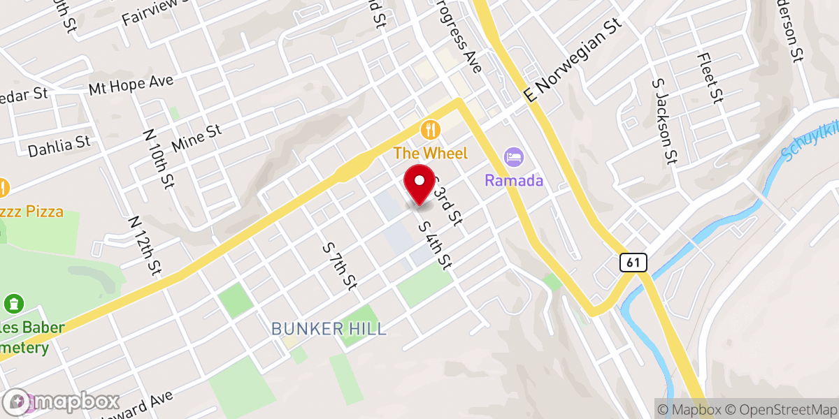 Map showing location of Catholic Charities Diocese