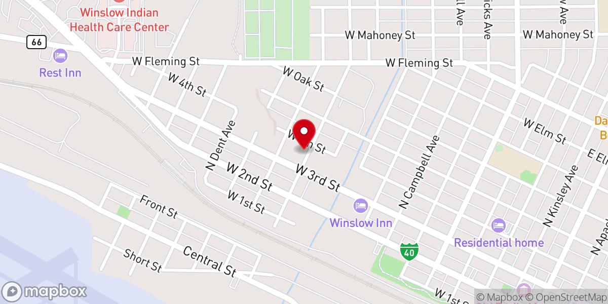 Map showing location of Restoration Church of the Nazarene