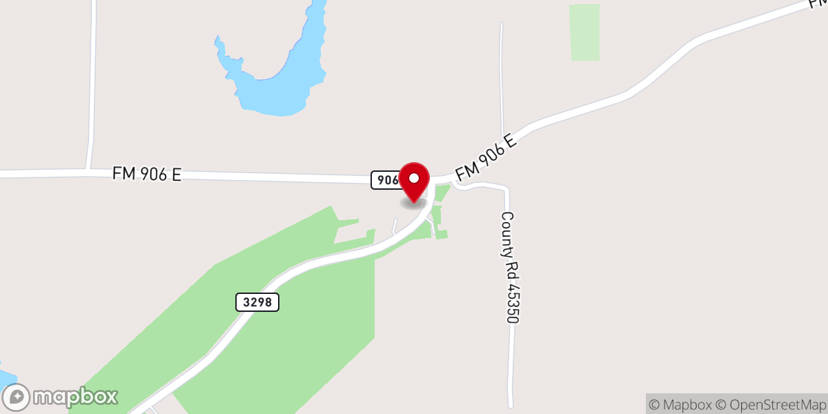 Map showing location of Young Chapel Baptist Church