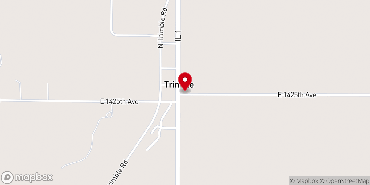 Map showing location of Trimble Bible Church