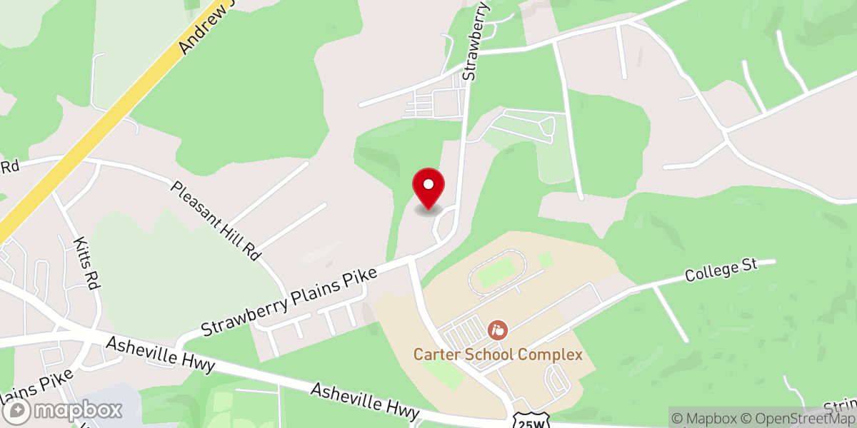 Map showing location of Trentville Church