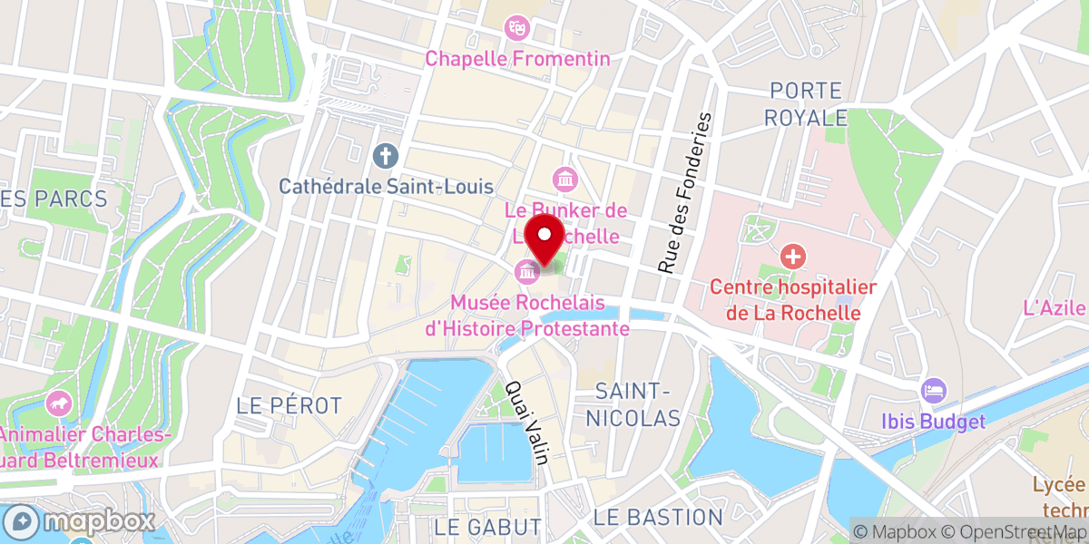 Map showing location of Église réformée