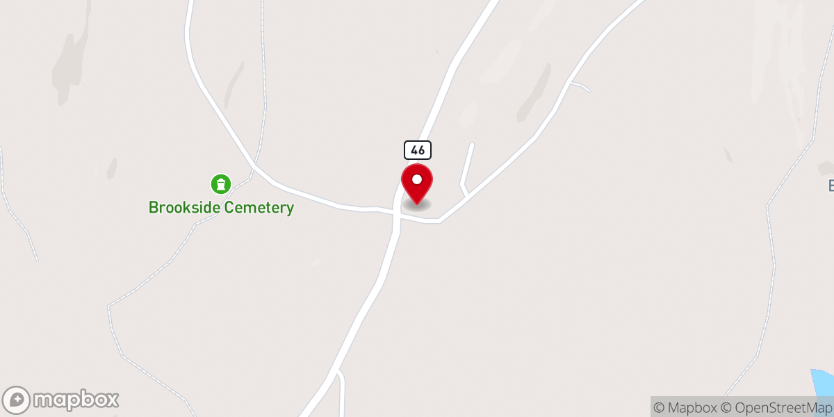 Map showing location of Dedham Congregational Church
