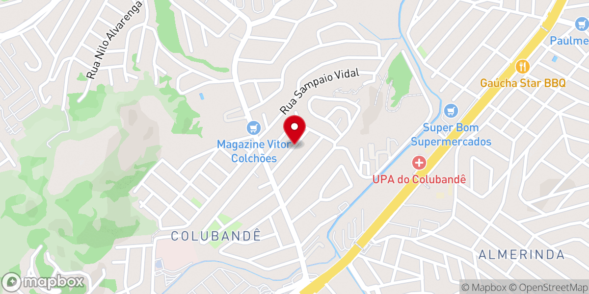 Map showing location of Assembléia De Deus Ministério Portas Abertas