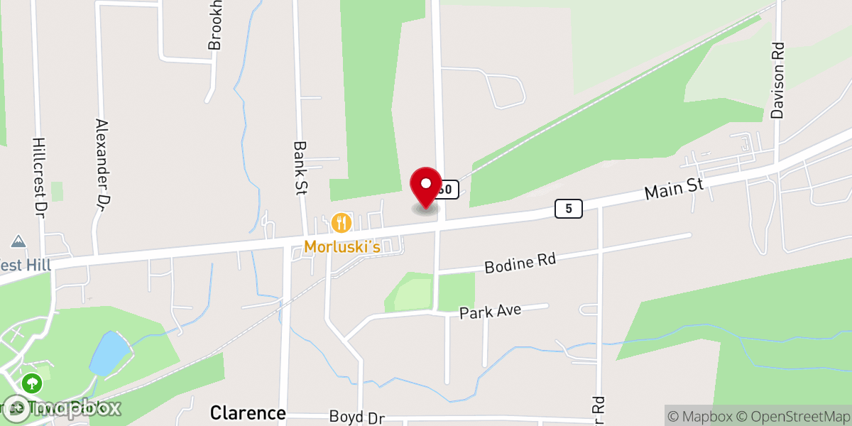 Map showing location of First Presbyterian Church Historical Marker