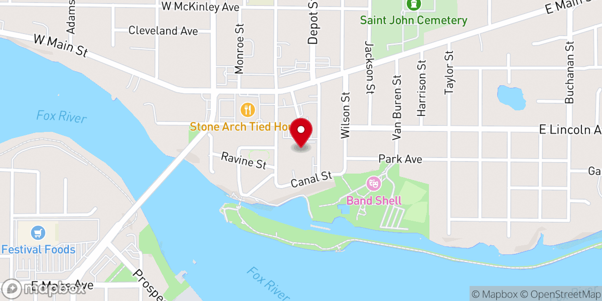 Map showing location of St. John Nepomucene