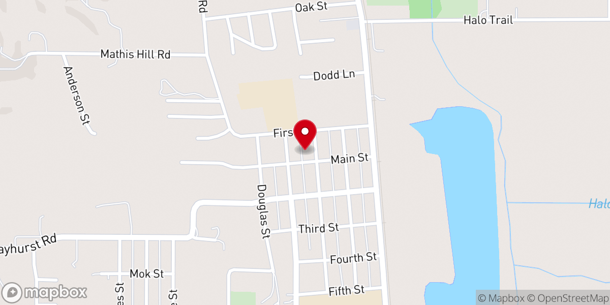 Map showing location of Yoncalla Christian Assembly