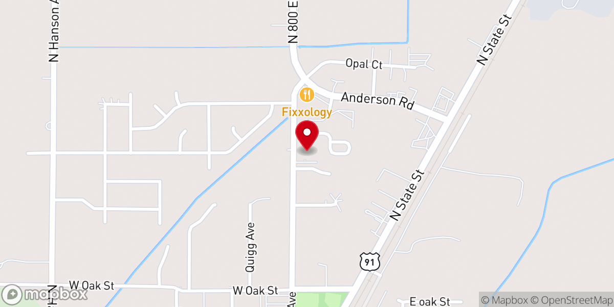 Map showing location of Grace Community Church