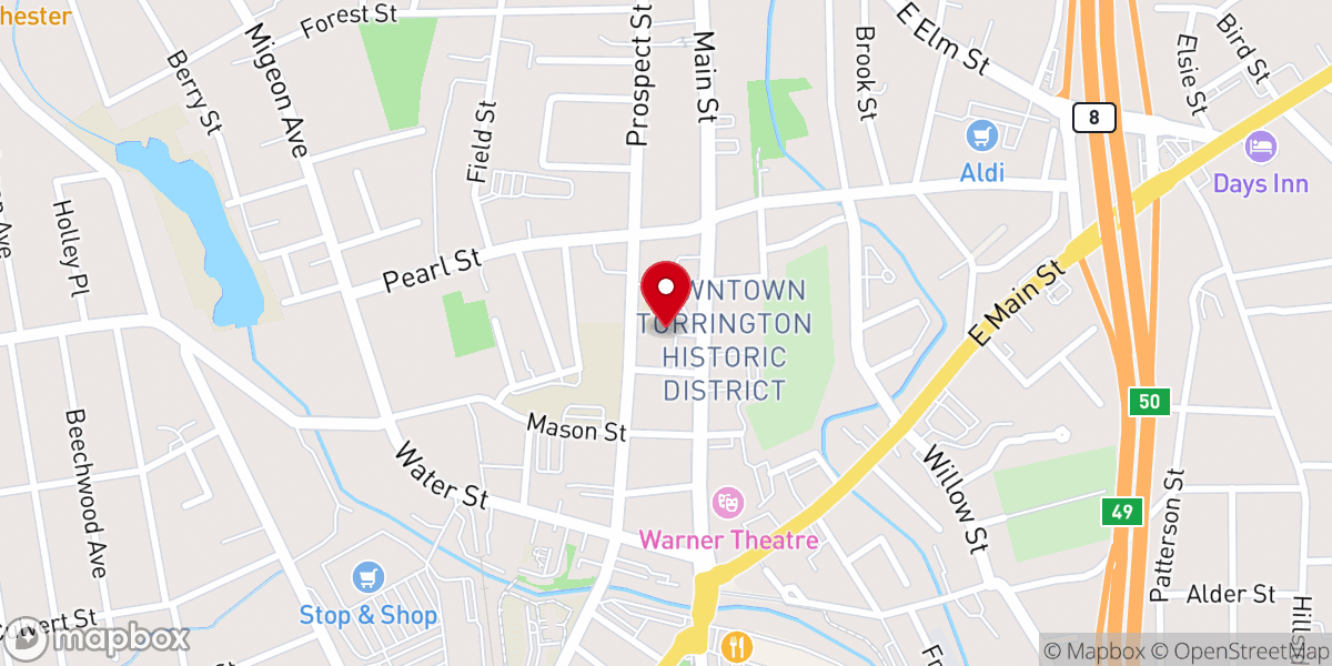 Map showing location of Northwest Hills Community Church