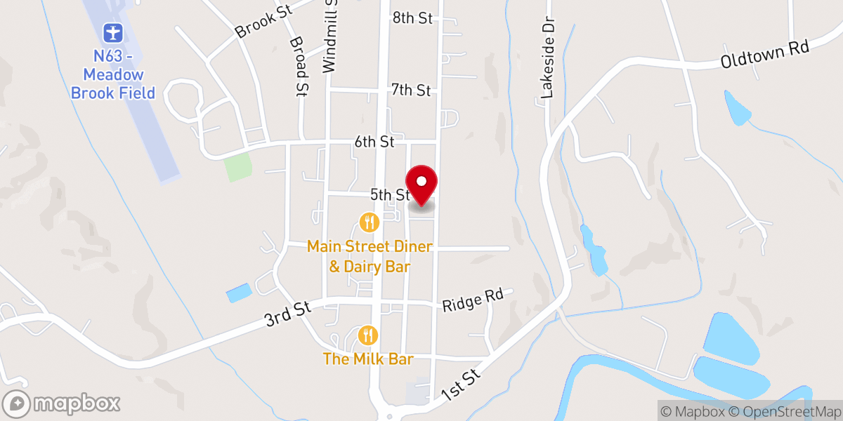 Map showing location of New Life Center