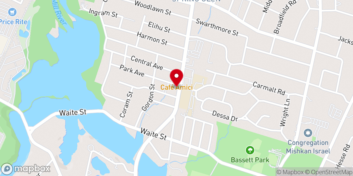 Map showing location of Saint Rita Church