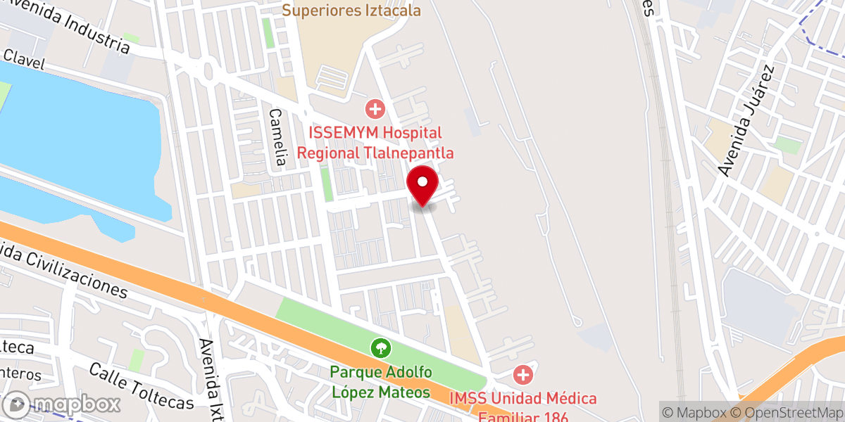 Map showing location of Centro Cultural Cristiano Emanuel