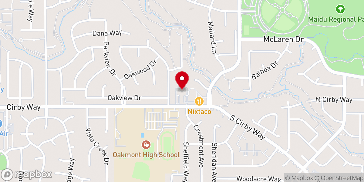 Map showing location of Roseville Church of Christ