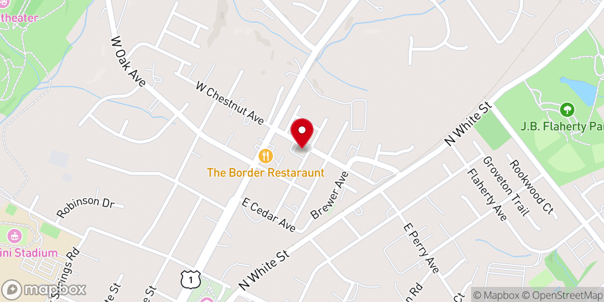 Map showing location of Glen Royal Baptist Church