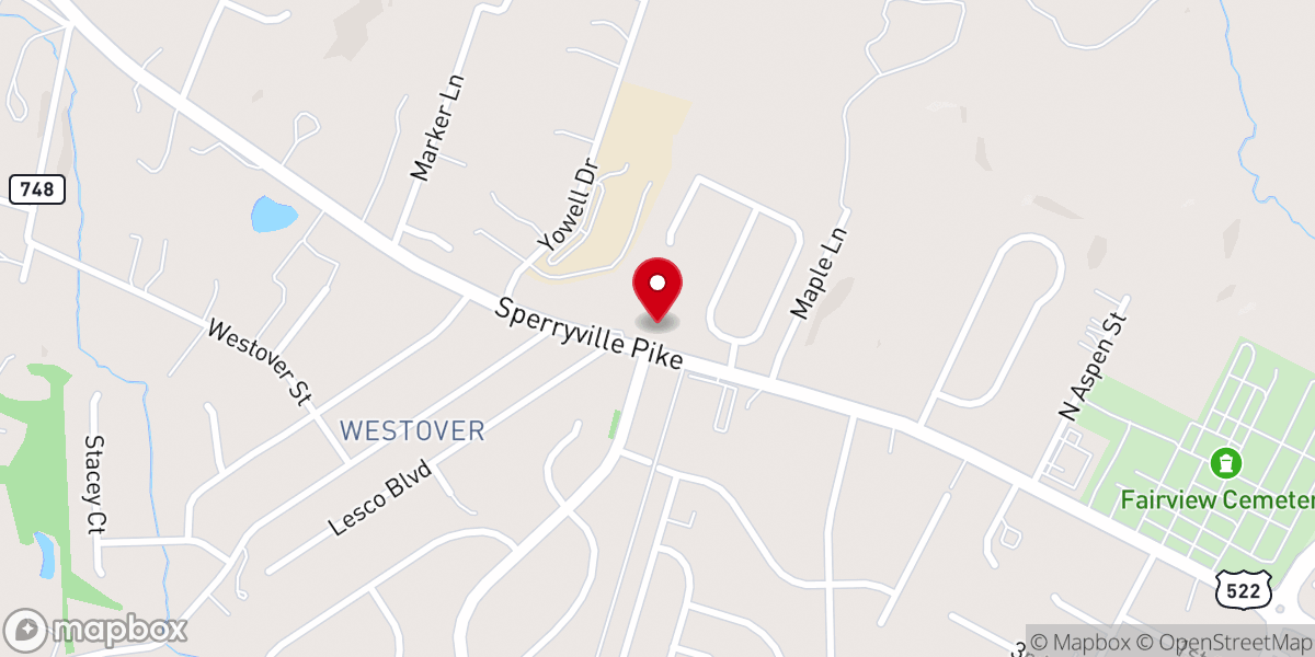 Map showing location of Culpeper Free Methodist Church