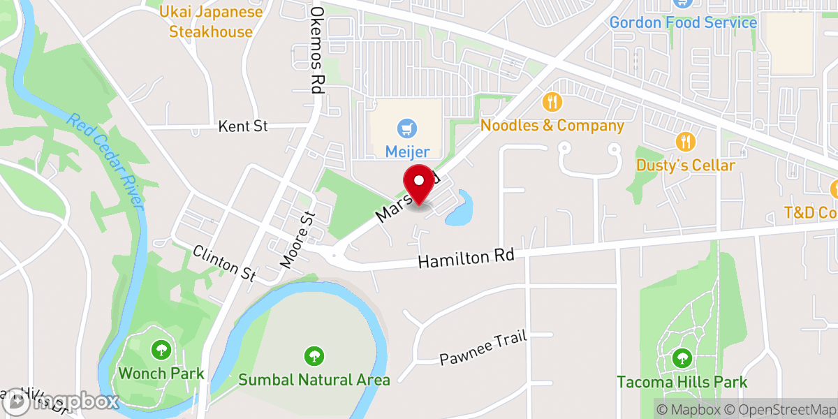 Map showing location of The Salt Company MSU
