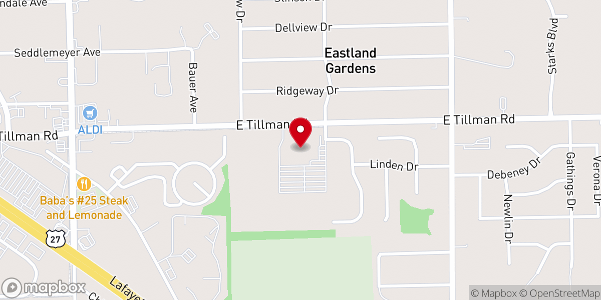 Map showing location of Fellowship Missionary Church
