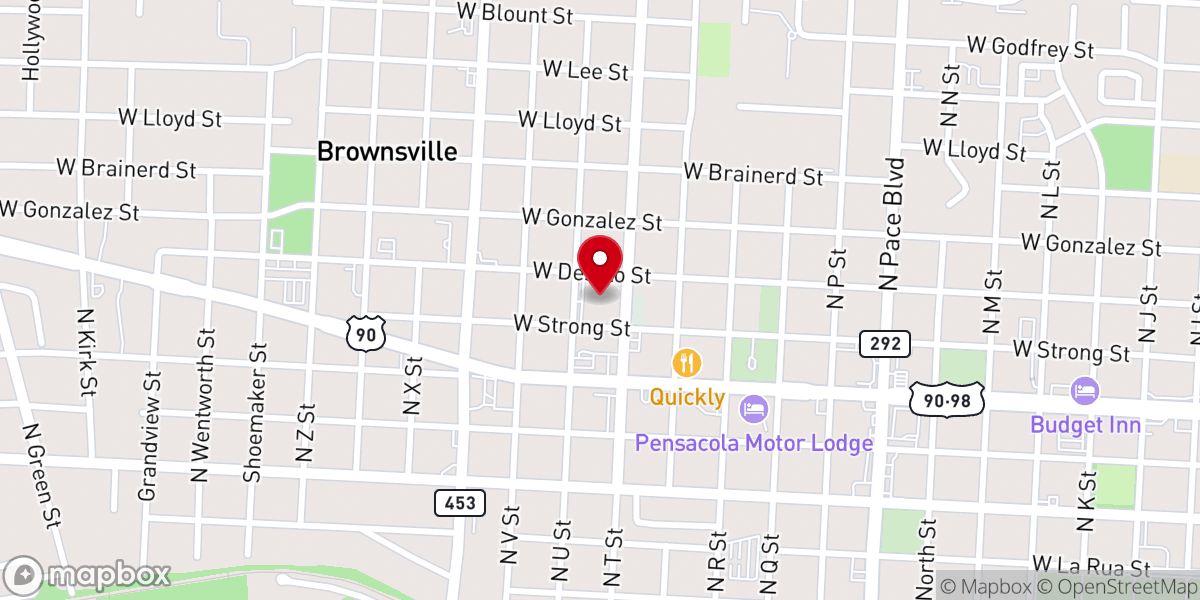 Map showing location of Richards Memorial United methodist Church