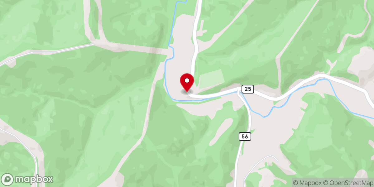 Map showing location of New Milton Union Mission Church