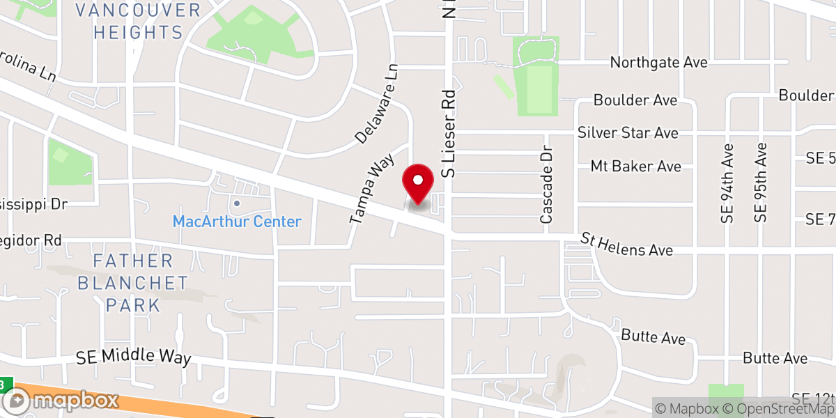 Map showing location of Immanuel Lutheran Church