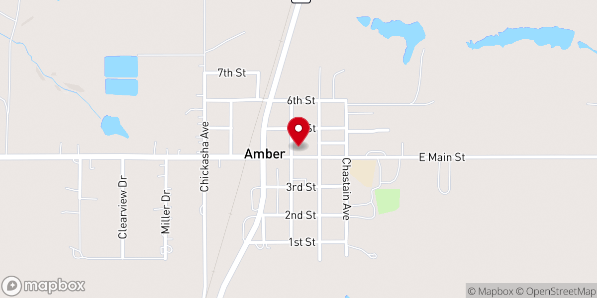 Map showing location of Amber Mission Holiness Church