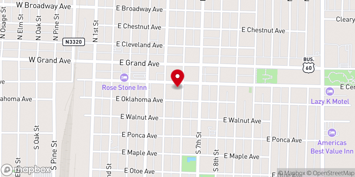 Map showing location of First United Methodist Church