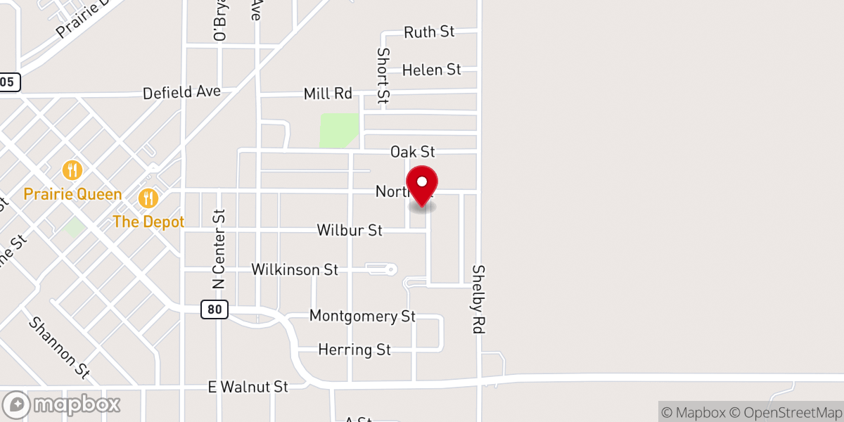 Map showing location of Moore Jim