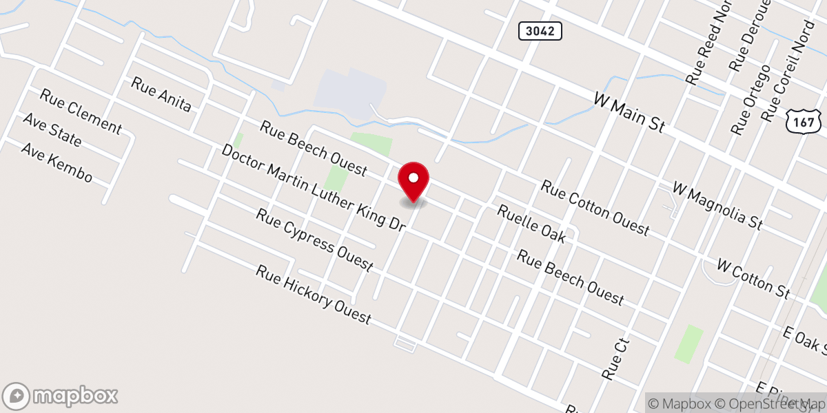 Map showing location of St Paul Baptist Church