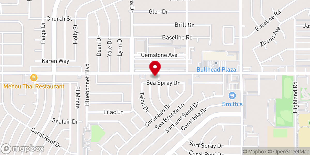 Map showing location of Bethel Community Church