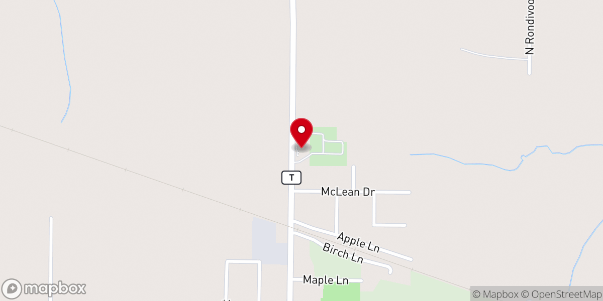 Map showing location of St. Michael's Catholic Church