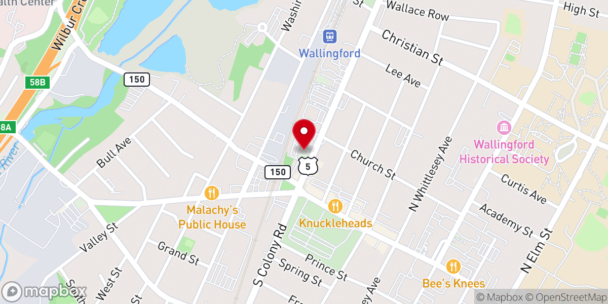 Map showing location of Most Holy Trinity Church Bingo