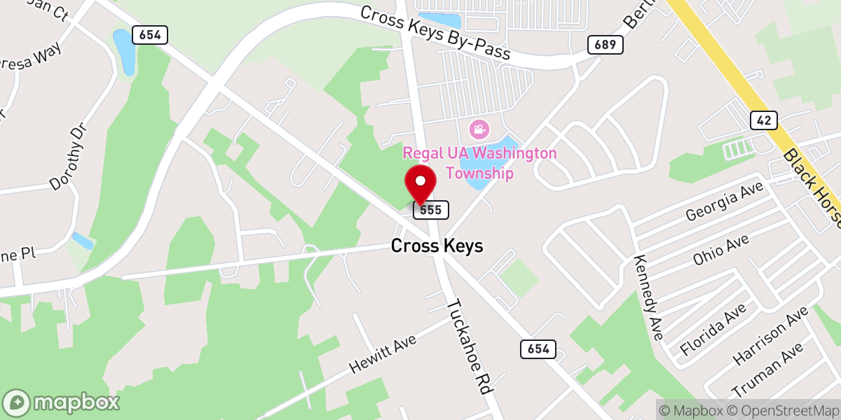 Map showing location of Christ Apostolic Church