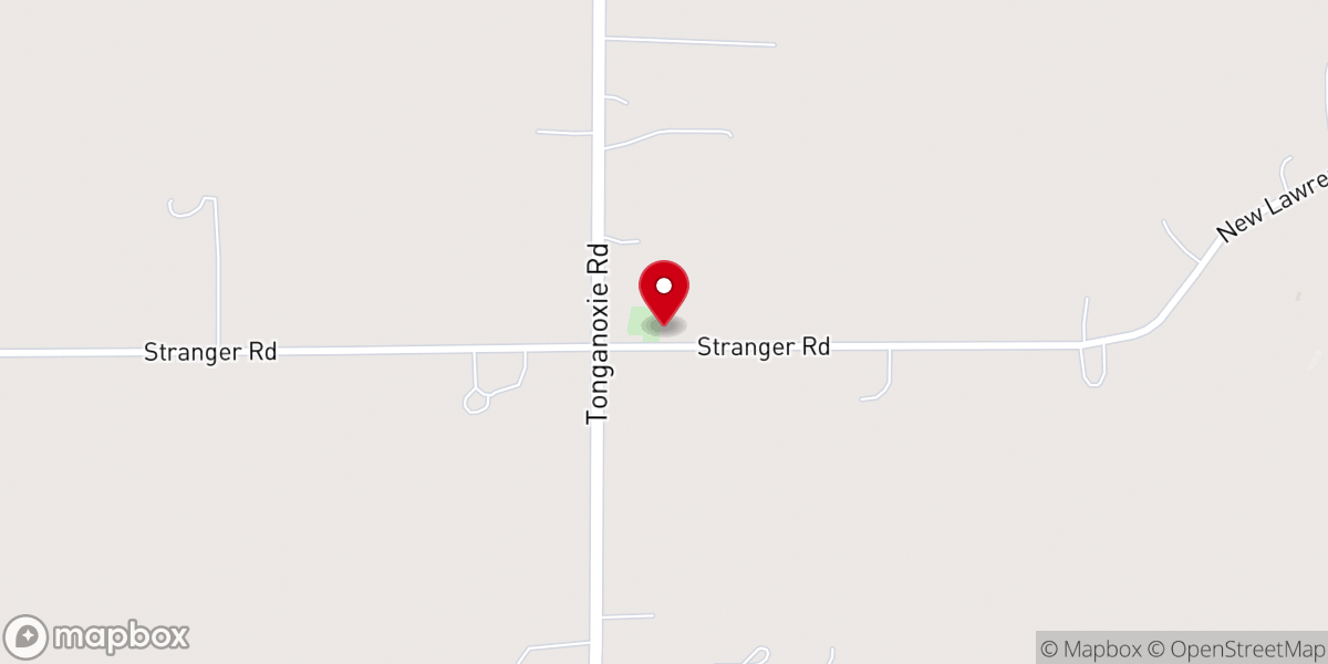 Map showing location of Little Stranger Church