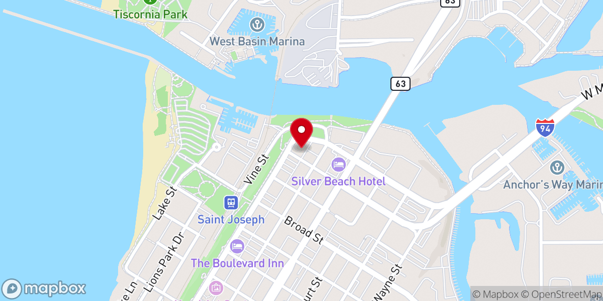 Map showing location of Aria at The Whitcomb