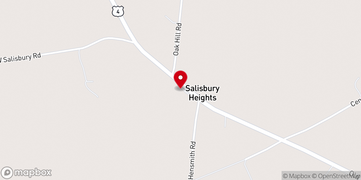 Map showing location of Old Baptist Church