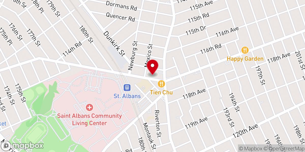 Map showing location of The True Deliverance Church