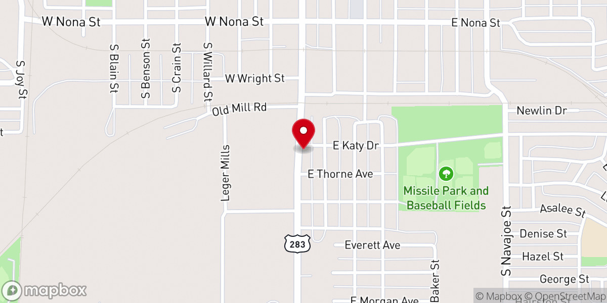 Map showing location of Greater Love Ministries
