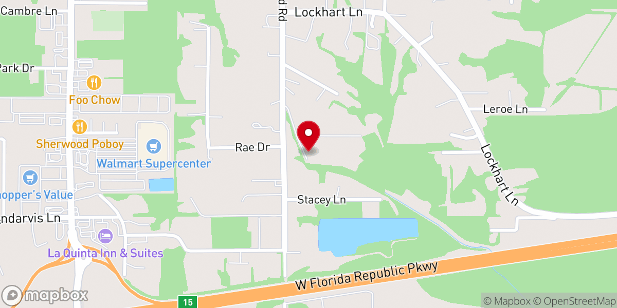 Map showing location of Sunny Slope Stables
