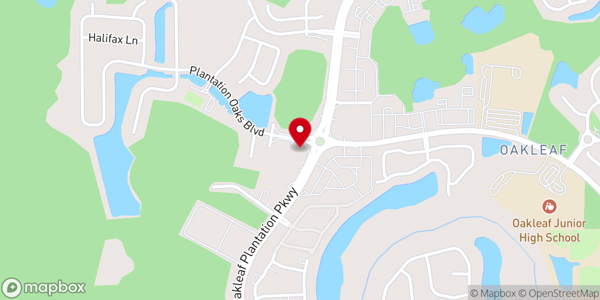Map showing location of Trinity Oakleaf