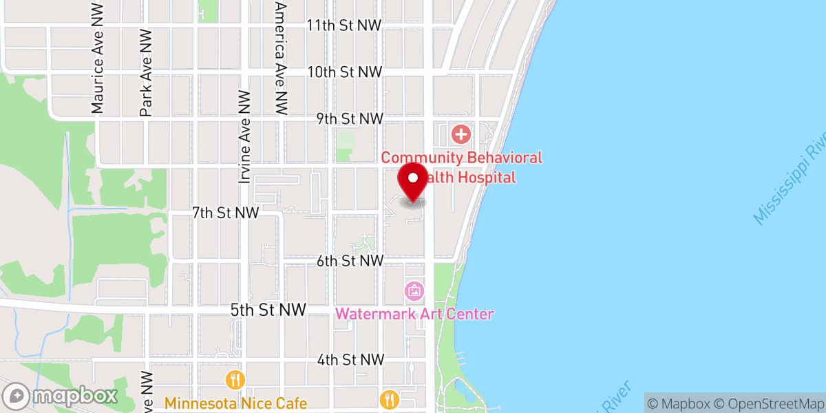 Map showing location of St Philip's Catholic Church