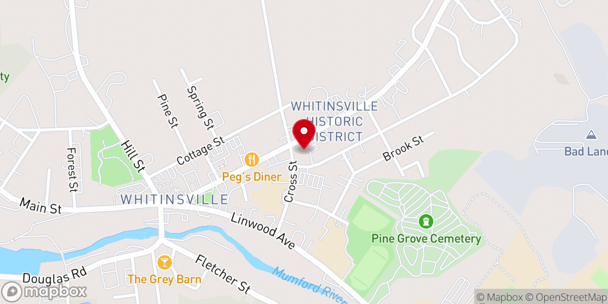 Map showing location of St. Patrick's Church