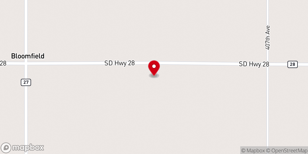 Map showing location of Prairie Bible Church