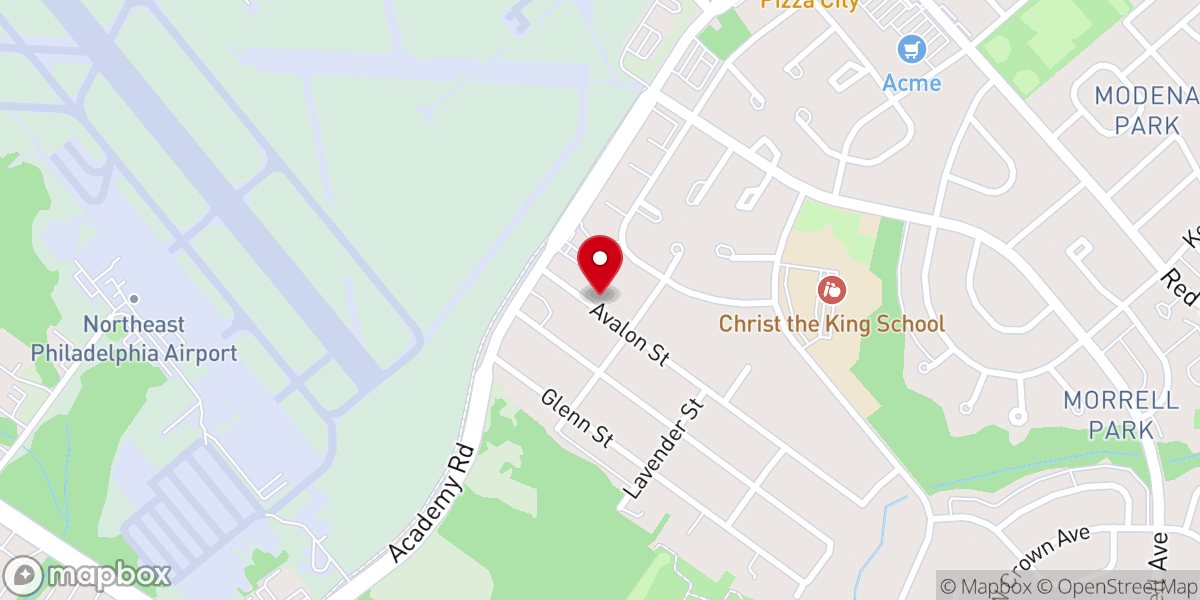 Map showing location of Gospel Light Baptist Church
