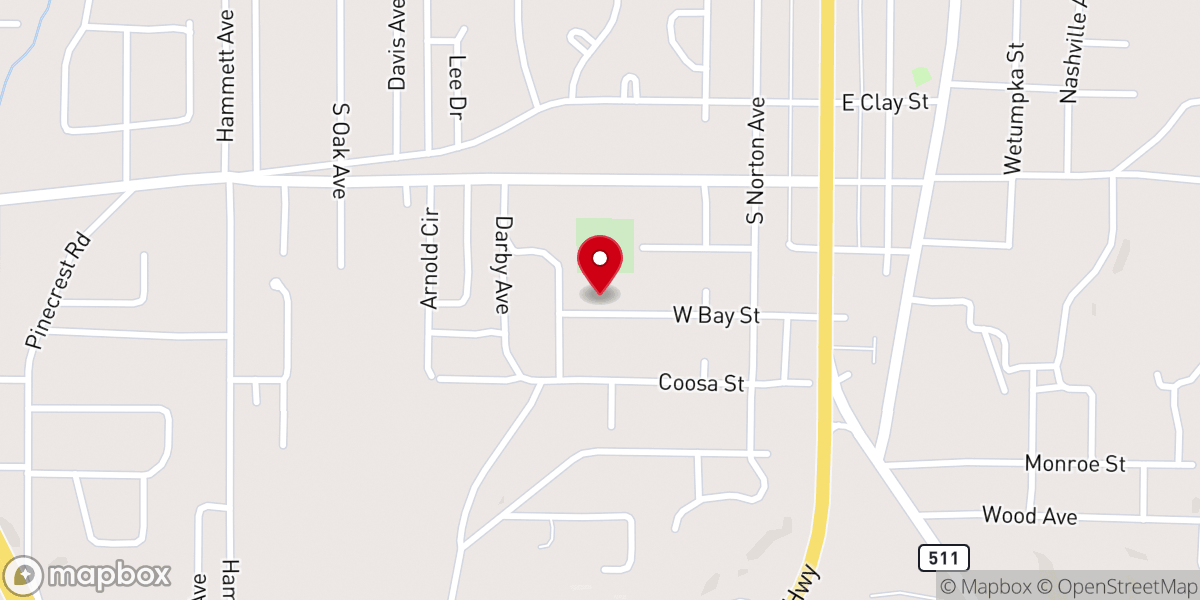 Map showing location of St Jude Catholic Church