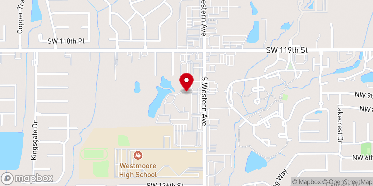 Map showing location of Traditions at Westmoore