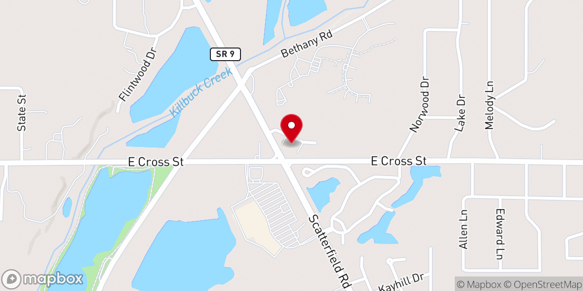 Map showing location of Cross Roads Global Methodist Church