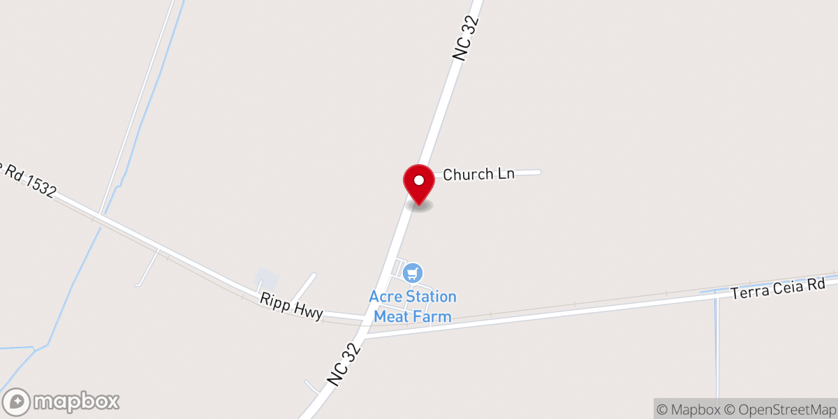 Map showing location of Acre Church